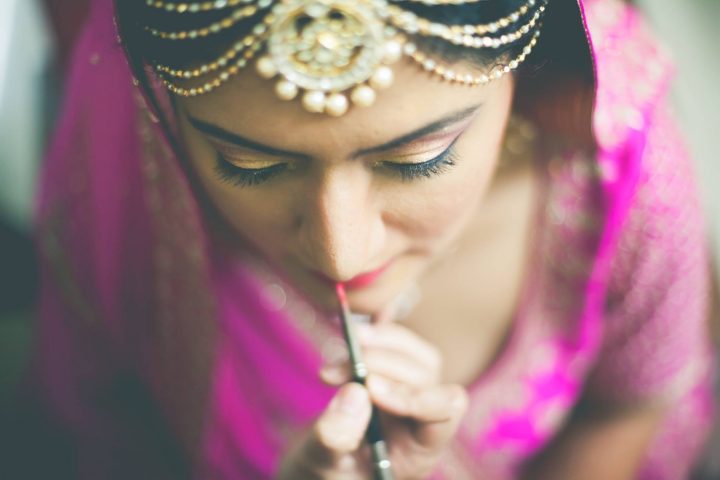 Bridal day wedding makeup