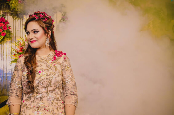 coloured hair, bridal hair, bridal makeup