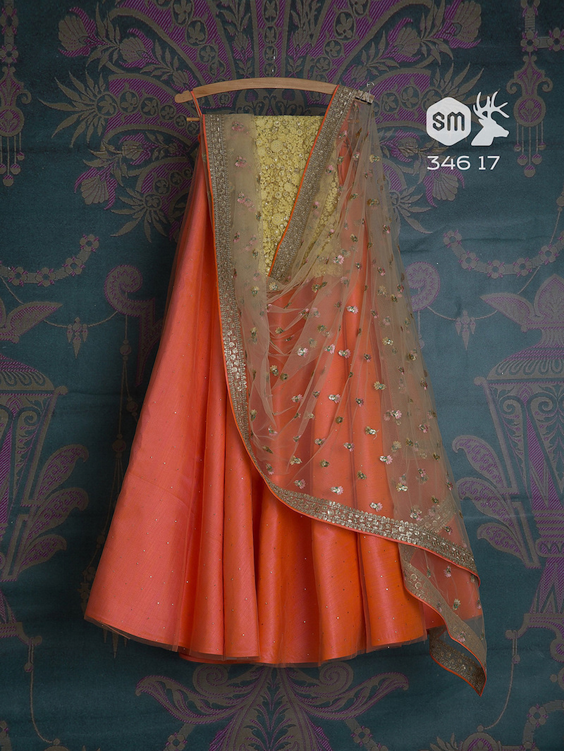 Swati manish lehenga price range Clearance