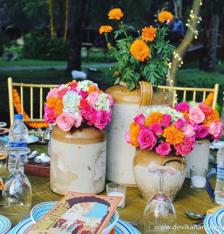 Pickle jar centrepieces