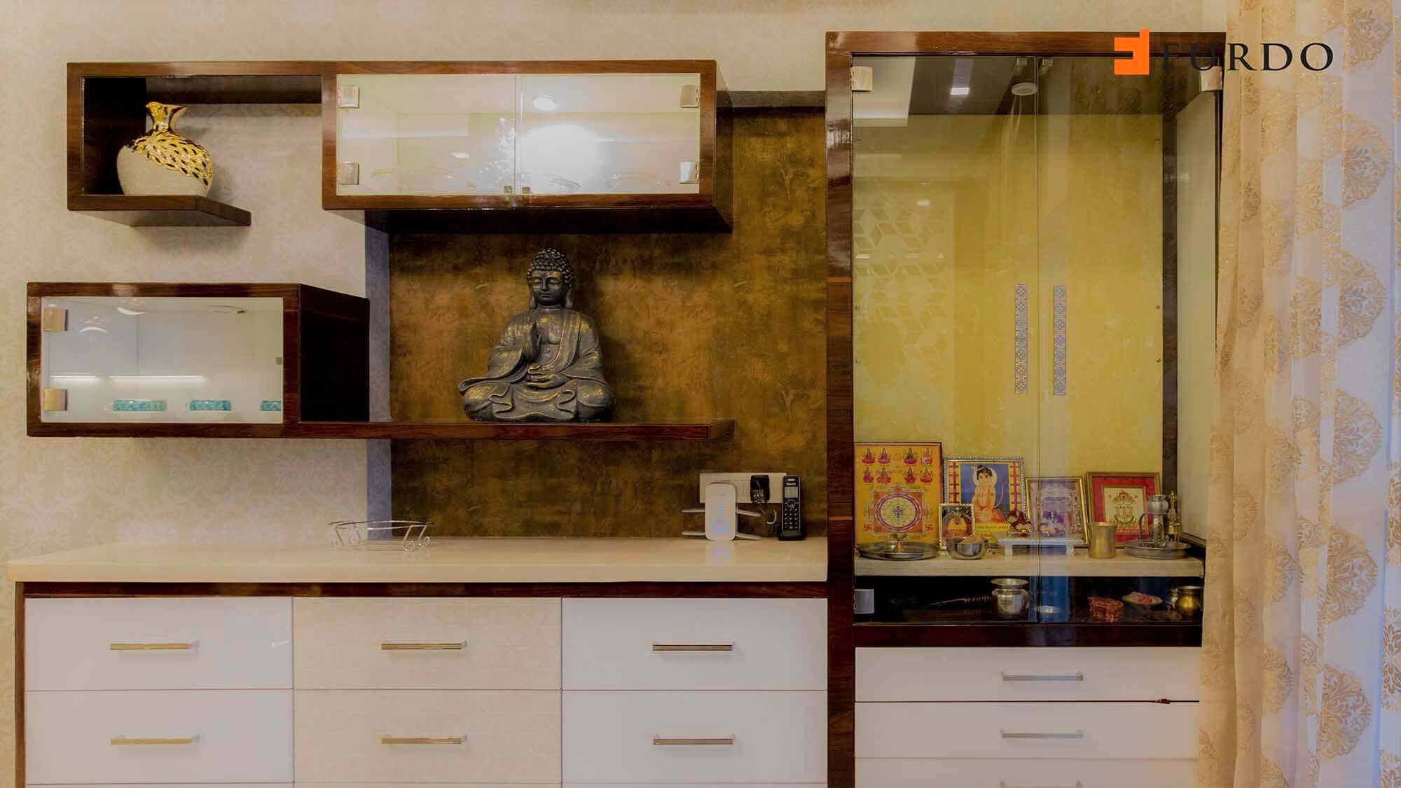 small mandir design cabinet