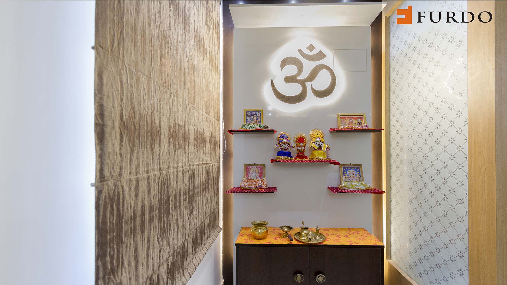 wall mandir design